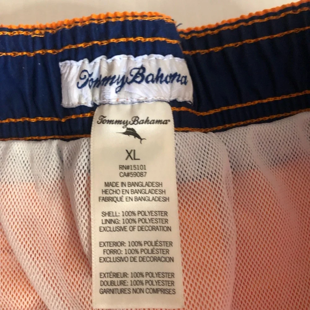 Tommy Bahama kids swim‎ trunks orange Size XL